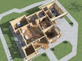 Проект дома ПД-001 3D план 4